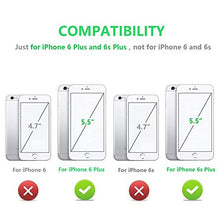 Suhctup Compatibile con Custodia iPhone 6 Plus Pelle,Cover iPhone 6s Plus con Interno Morbida TPU,Porta Carte Slot e Antiurto Flip Wallet [Chiusura Magnetica] Protettiva Case (Argento)