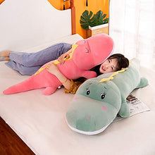 Dinosauro peluche cuscino lungo dinosauro cuscino regalo di compleanno 150 cm (2,4 kg)/rosa