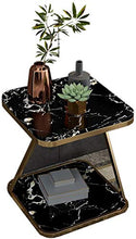 File cabinets Comodino tavolino Tavolino, Piccolo Appartamento Composto da Soggiorno Piazza Double-Layer Bagagli Divano Laterale Diversi Camera Comodino Bagagli Cassetti (Color : Black)