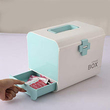 N/A Contenitore per medicinali di pronto soccorso Cassetto di emergenza per casa, ufficio, verde