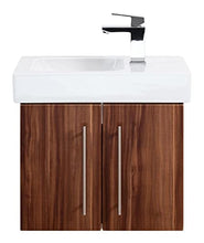 Mobile bagno con lavabo Geberit Icon XS 53cm a destra noce