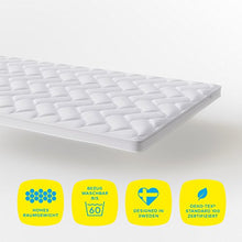 Hilding Sweden Topper Nature Coprimaterasso, Schiuma, Bianco, 140 x 200 cm