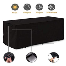 Jadeshay Copertura per mobili da Giardino, Impermeabile, Resistente ai Raggi UV, Coperta, Scatola di immagazzinaggio, Custodia Protettiva 123x62x55cm (3 Colori)