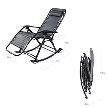 Sedia A Dondolo for Esterno for Sedie A Sdraio for Adulti (Color : Black)