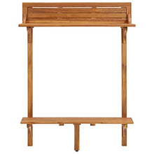 FAMIROSA Tavolo da Bar da Balcone 90x37x122,5 cm in Massello di Acacia