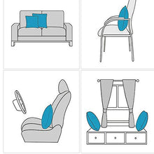 Sunbbingsp Federe Cuscini Divano, 2 PCS Set Cuscini per Divano Decorativi, Cuscini per Divano Blu, Copri Cuscini Divano 45x45 per Cuscino per Divano Camera da Letto Divano Decorativi Letto