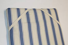 GHIOCUSCINI Cuscino, per Sdraio, per Lettino Prendisole, per Esterni,da Giardino Lunghezza CM 73+110 Larghezza CM 57 sp6 cm SFODERABILE Rigato Nizza COT/Poly