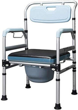 Cresciuto Toilet Seat Pieghevole Commode, Commode Sedia for WC è Regolabile in Altezza