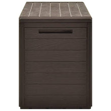 Irfora Baule da Giardino Marrone,Baule da Giardino per Esterno Impermeabile 116x44x55 cm
