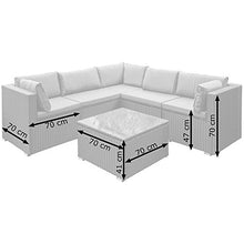 Poli Rattan Set Mobili da Giardino Arredamento Set Sgabelli Tavolo Nero Lagento