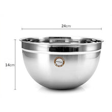 Weq Lavandino Rotondo in Acciaio Inox 304, lavabo, lavabo, lavabo, lavabo, Verdure, condimenti più Spessi e Profondi, lavabo, setaccio per Riso, Set da 2 Pezzi