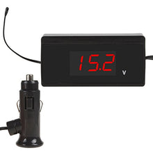 SaySure - 12V Mini Digital Auto Car Battery Voltmeter Thermometer