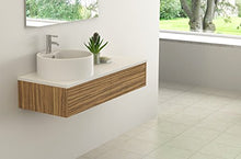 Jet-Line, Set di mobili da bagno con design Biel Zebra con lavandino in ceramica e sottolavabo con segnali push open