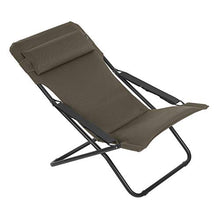 Lafuma Sedia a sdraio, Pieghevole e regolabile, Transabed, Air Comfort, Colore: Talpa, LFM2865-7057