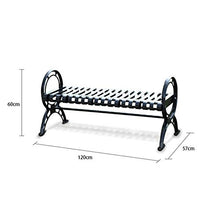 outdoor product Panca Lounge Balcone terrazza all'aperto, Sgabello per Il Tempo Libero con braccioli e Schienale, Panca Decorativa retrò Impermeabile e antiruggine per Cortile, Facile da Montare