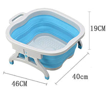 Idromassaggio Plantare, Pediluvio Pieghevole Pediluvio Pieghevole Termale Spa Benessere Leggero salvaspazio Pediluvio,Blue