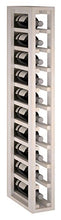Expovinalia portabottiglie Speciale 1 modulo per 10 Bottiglie, Legno, Bianco, 12 x 32 x 105 cm