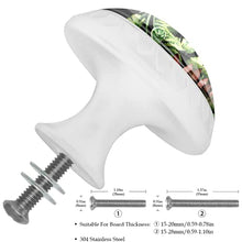 4 pcs White Cabinet Knobs for Kitchen Cabinets Bedroom Wardrobe Dresser Drawers Black green dinosaur