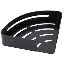 Portaoggetti, portaoggetti angolare, resistente WC domestico nero sospeso per bagno