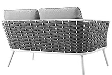 WSZMD Set di Mobili da Giardino All'aperto Divano da Esterno con Corda E Cuscini Sole, Divano Letto (Size : 1)