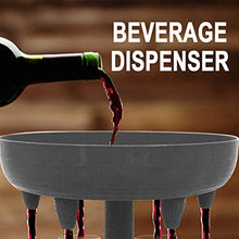 HJKPM Distributore di Vino, Distributore di Bevande, Artefatto di Versamento con Tazza di Carta E Supporto,Grigio