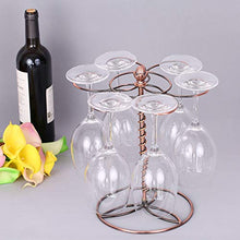 Leepesx Bicchiere per Vino Bicchiere per Vino Rosso Bicchiere per stoviglie Rack per Vino 6 Bicchiere per Vino Supporto per espositore per scaffali Supporto per Bicchiere per Vino da appoggio