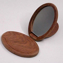 YYF, specchio portatile da toletta in palissandro, specchio portatile, protocollo semplice