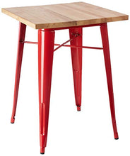 Premier Housewares Aldgate tavolo, in metallo, colore: rosso