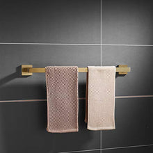 Portasciugamani da parete 60 cm, color oro spazzolato