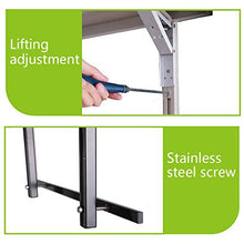 N/Z Daily Equipment Side Tables Folding Balcony Deck Table Adjustable Balcony Railing Table Folding Table Hanging Railing Table Dining Garden for Portable Barbecues Food Drinks Decorations