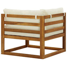 Tidyard Divani Modulari Angolari 2 pz con Cuscino Bianco Crema
