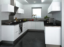 Berlenus CT4BB Giù Kitchen Cabinet con 3 cassetti Bianco Laccato 40 x 52 x 83 cm
