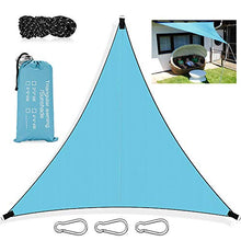 ASANMU Tenda da sole triangolare, impermeabile, per balcone, protezione dai raggi UV, per giardino, terrazza, campeggio e attività all'aperto (3 x 3 x 3 m)