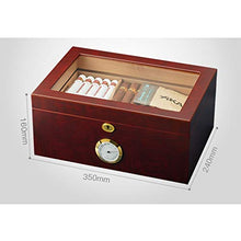 XZJJZ Professionale Bagagli Cigar Humidor con Humidor e igrometro - con divisori for umidità Packaging