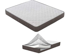 SARDAMATERASSI - Letto piazza e mezza con Box Contenitore similpelle bianco touch + Materasso piazza e mezza altezza 20 cm+ Guanciale memory foam saponetta