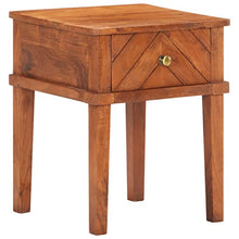 vidaXL Comodino 40x40x50 cm in Legno Massello di Acacia