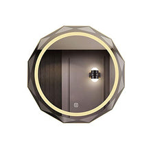 Bathroom mirror Specchio da Bagno Rotondo Senza Cornice con Design a rombo Rotondo a Forma di Diamante