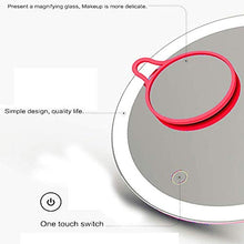Specchio per Il Trucco, Specchietti per Il Trucco, Specchio per Il Trucco Pieghevole in Lega di Alluminio A LED