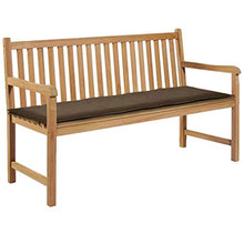 Festnight Cuscino per Panca da Giardino, Cuscino per Panca Grigio Talpa 150x50x3 cm