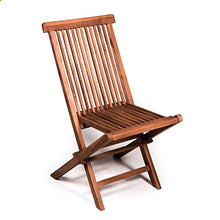 San Marco Set 4 sedie Pieghevoli in Teak per Tavolo da Esterno