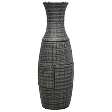 SKM Set da Bistrot 3 pz con Cuscini in Polyrattan Grigio (15.32kg)