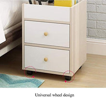 Comodino tavolino Comodino Camera da Letto, Comodino Computer da Tavolo Removable Storage Cabinet Living Room Divano Laterale Diversi Cassetti (Color : Dark Color)