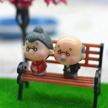 Weizhang Mini ornamento da giardino in miniatura, panchina da parco fai da te per decorare la casa