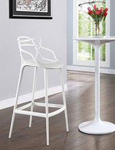 Kartell Masters Stool Sgabello, Tecnopolimero termoplastico Riciclato con Carica Minerale e Trattamento Soft-Touch, Nero, H. 75