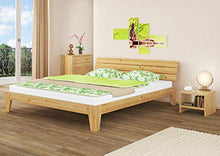 Erst-Holz Solido Largo Matrimoniale in Pino massello 180x200 con doghe rigide 60.62-18