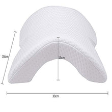 NanXi Schiuma A Memoria di Forma del Cuscino Sonno Cuscino Cervicale A Forma di U, Intorpidimento E Abbraccio Retro Cuscino Sonno Antitorque,Bianca