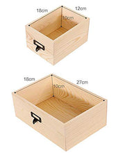 Mobile Contenitore In Legno Massello Con 3 Cassetti, Contenitore Cosmetico Desktop Di Grande Capacità, Utilizzato Nel Corridoio Del Bagno Della Camera Da Letto, Completamente Assemblato, 35X30X20CM
