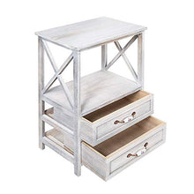 Unknow Comodino X-Design in Legno, comodini con comodini, Arredamento Camera da Letto con ripiano Inferiore cassetto (Tipo 3)
