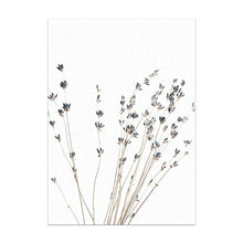 RRTYA - Poster su tela con pianta di eucalipto di lavanda e pianta (03,60 x 80 cm, senza cornice)