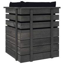vidaXL Divano Angolare da Giardino su Pallet con Cuscini Legno di Pino